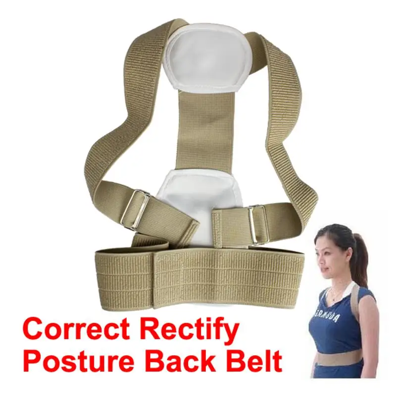 

Adjustable Rectify Back Posture Corrector Shoulder Support Belt Flexible Posture Back Belt Correct Rectify Posture Therapy Belt