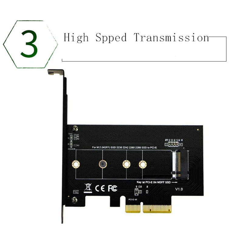 Горячая-PCI-Express PCI-E 3,0X4 к M.2 NGFF M ключ слот конвертер адаптер карта M2 Nvme PCIE SSD Riser Card для настольного компьютера Поддержка 223