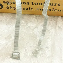 1 пара эластичных бретелей для бюстгальтера черного и белого цвета ширина 1 см нейлоновая эластичная ткань крючок регулируемые бретельки для бюстгальтера для дам с металлическими зажимами