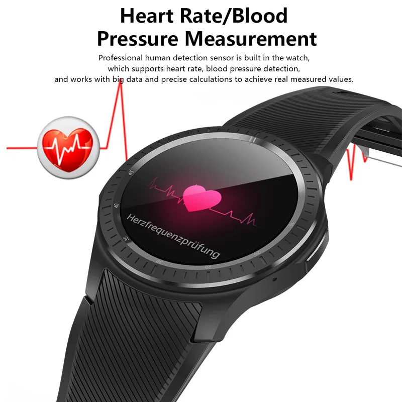 Bluetooth Smart Wristband Heart Rate Pedometer Call Reminder Fitness Bracelet Smart Watch Android 1G+16GB 4G WIFI GPS SIM