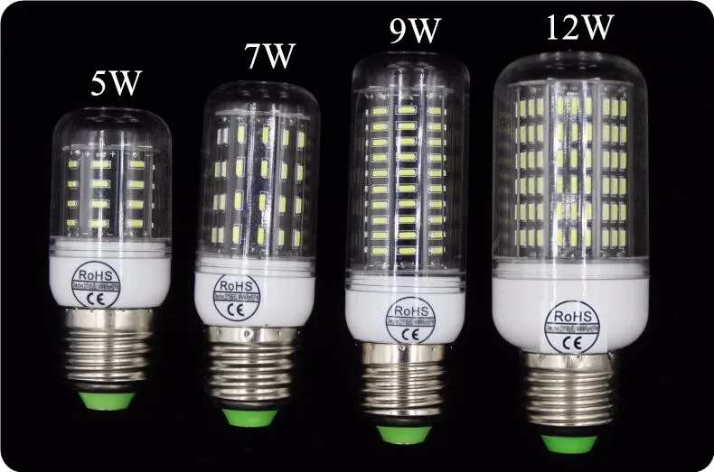 2018 CREE Лидер продаж Светодиодный светильник Кукуруза лампы 5 Вт 7 Вт 9 Вт 12 Вт SMD4014 E27/E14/ b22 светодиодный свет 360 градусов угол луча прожектора