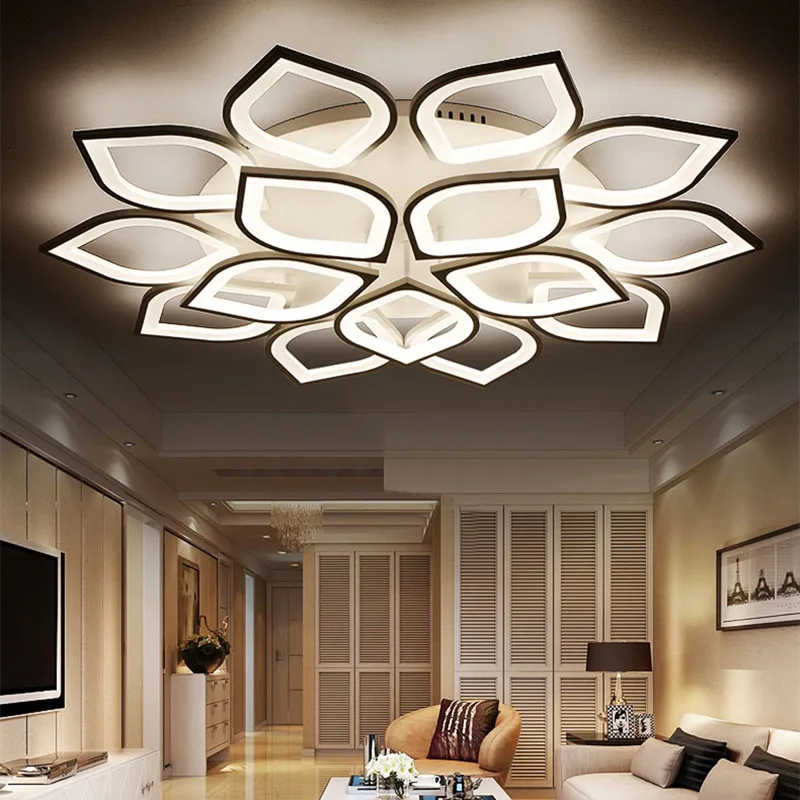 Somber verticaal wenkbrauw New Acrylic Modern LED Ceiling Lights for Living room Bedroom Plafond luces  led decoracion Techo Fixtures led light|Ceiling Lights| - AliExpress