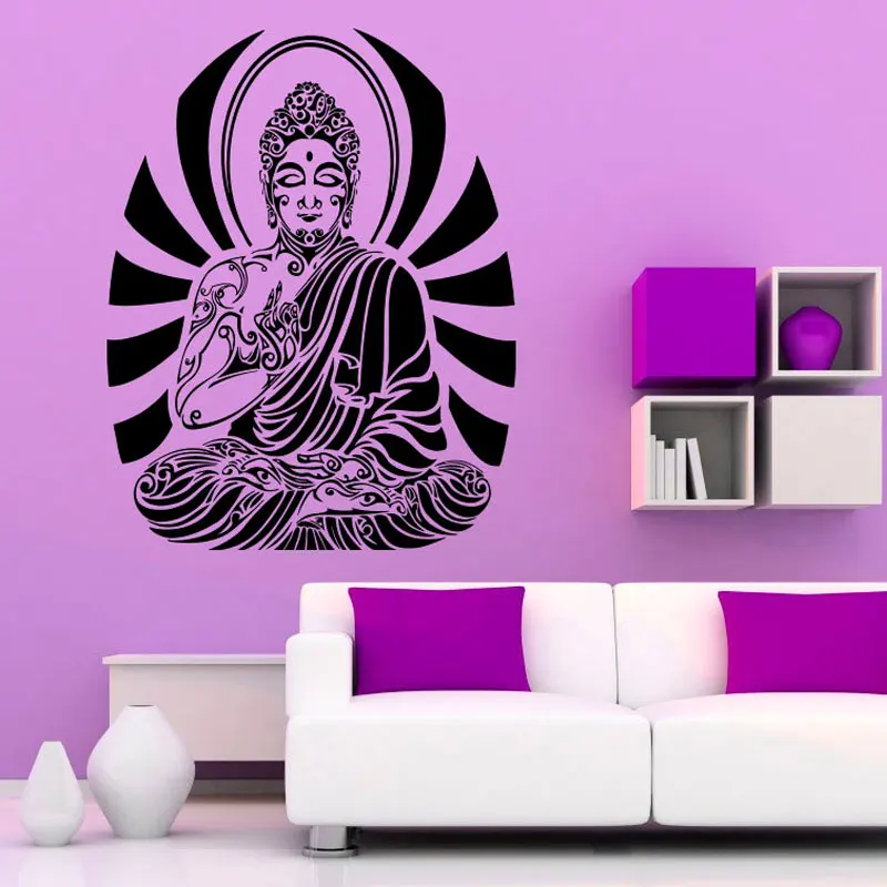 Buddha Wall Vinyl Decal Sticker Buddhism Sacred Patterns Art Design