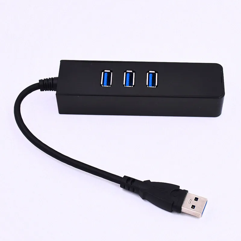 USB 3,0 Gigabit Ethernet адаптер USB к RJ45 с 3 портами USB 3,0 хаб USB Сетевая карта драйвер для Windows Macbook Linux