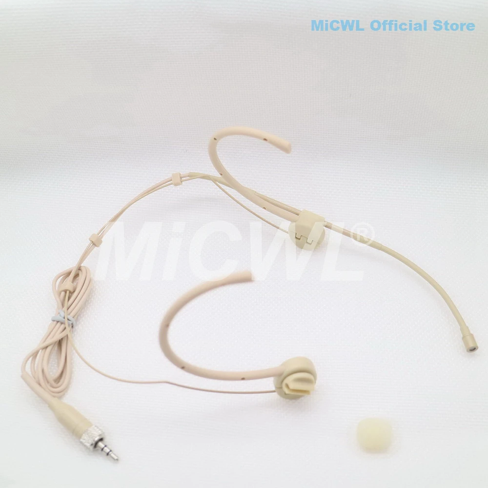 Бежевая гарнитура с микрофоном для Shure MiPro Sennheiser Audio-Technica AKG складной головной