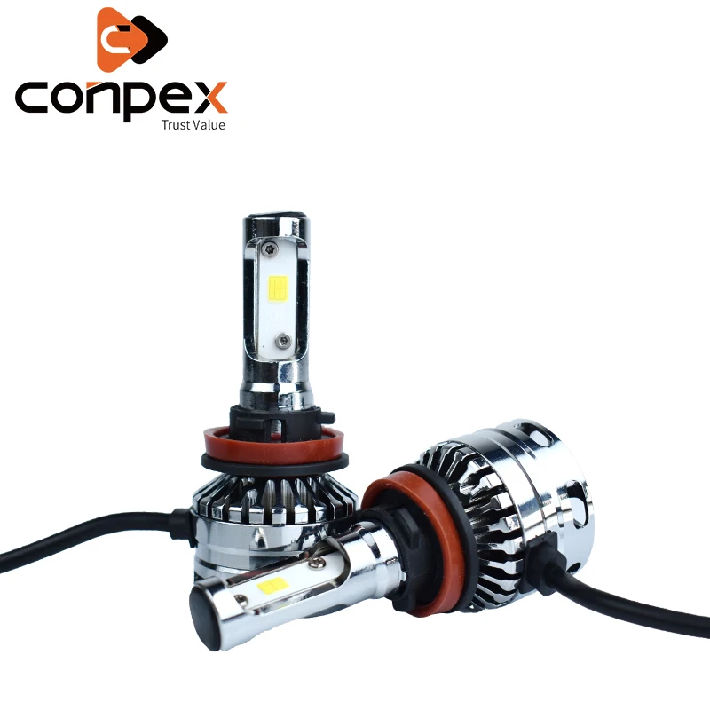 

2pcs Car Headlight Bulbs LED 6500K 12V 2.5A LED high temperature resistant chip Two-sided LED lamp beads signal lamp Lights