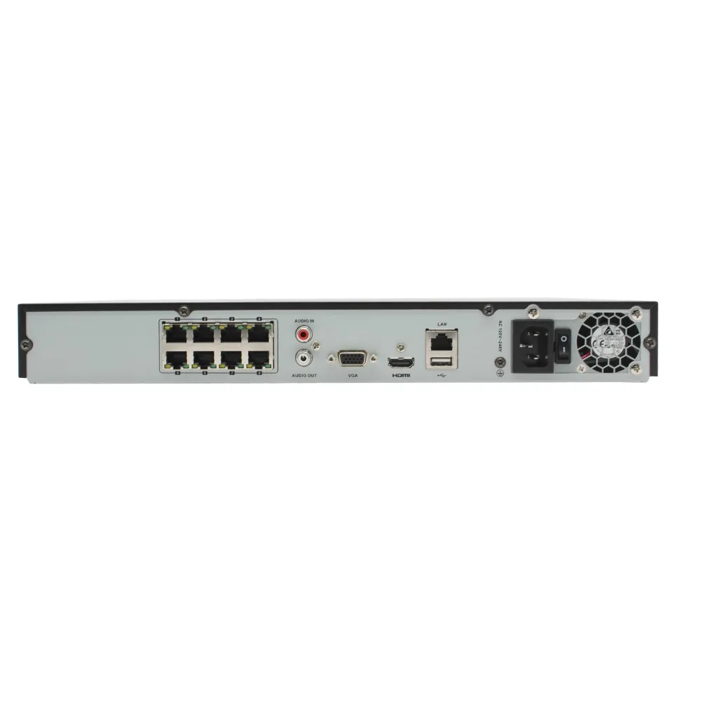 Оригинальный Hikvision 8CH NVR DS 7608NI Q2/8 P 8 канальный независимый POE для камеры 8MP Max 2 SATA