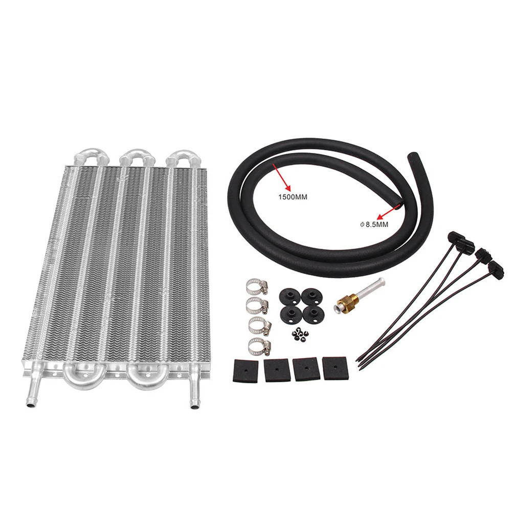 

Vehicle Engine Oil Cooler Set Air Conditioner Durable Hose Aluminium Alloy Car Truck Accessories Assembly Tube Condenser Kit