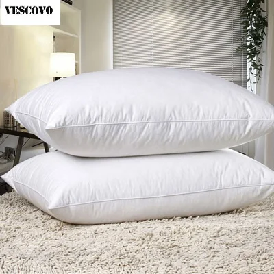

95% white goose down filling pillow cotton cover white goose feather home textile sleeping pillow