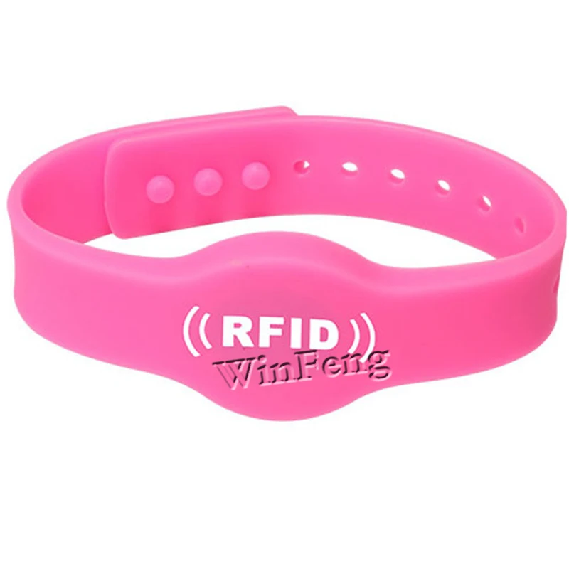 100Pcs/Lot Resuable 125KHZ ID Silicon Bracelet China Suppliers TK4100 Smart Tag RFID Silicon Wristband For Swimming Pool