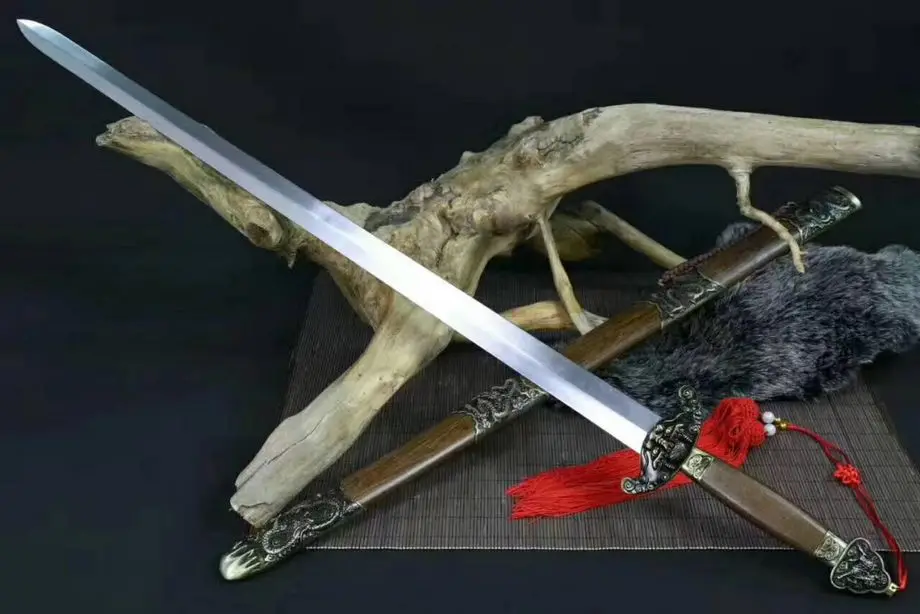 28cm Handmade Sharp Carbon Steel Blade martial art Sword Kung Fu