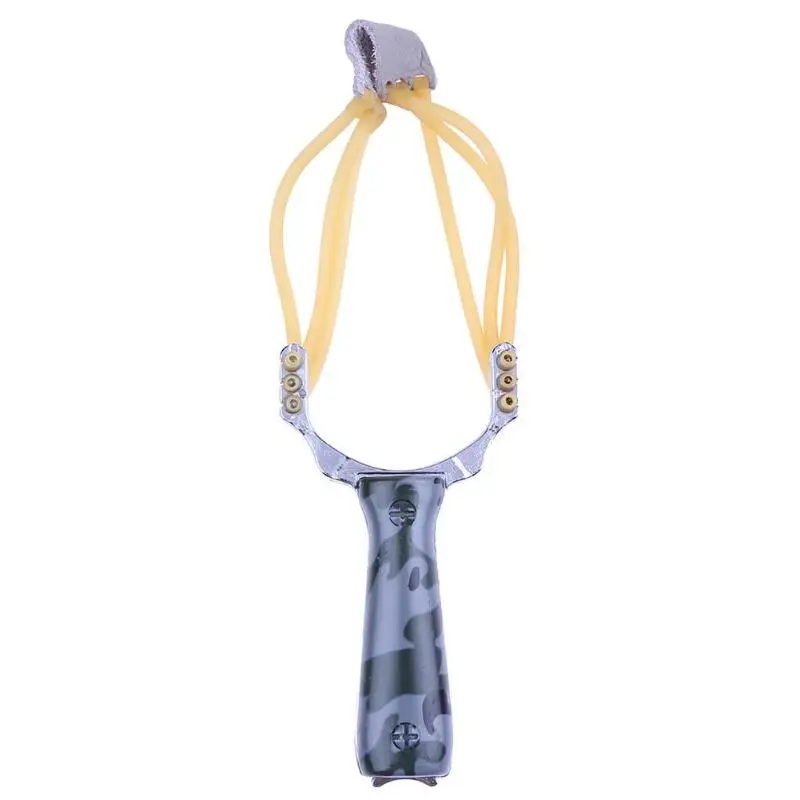 

1PCS Powerful Hunting Slingshot With Rubber Band High Density Catapult Professional Tactical Alloy Pocket Sling Shot Ball Z90