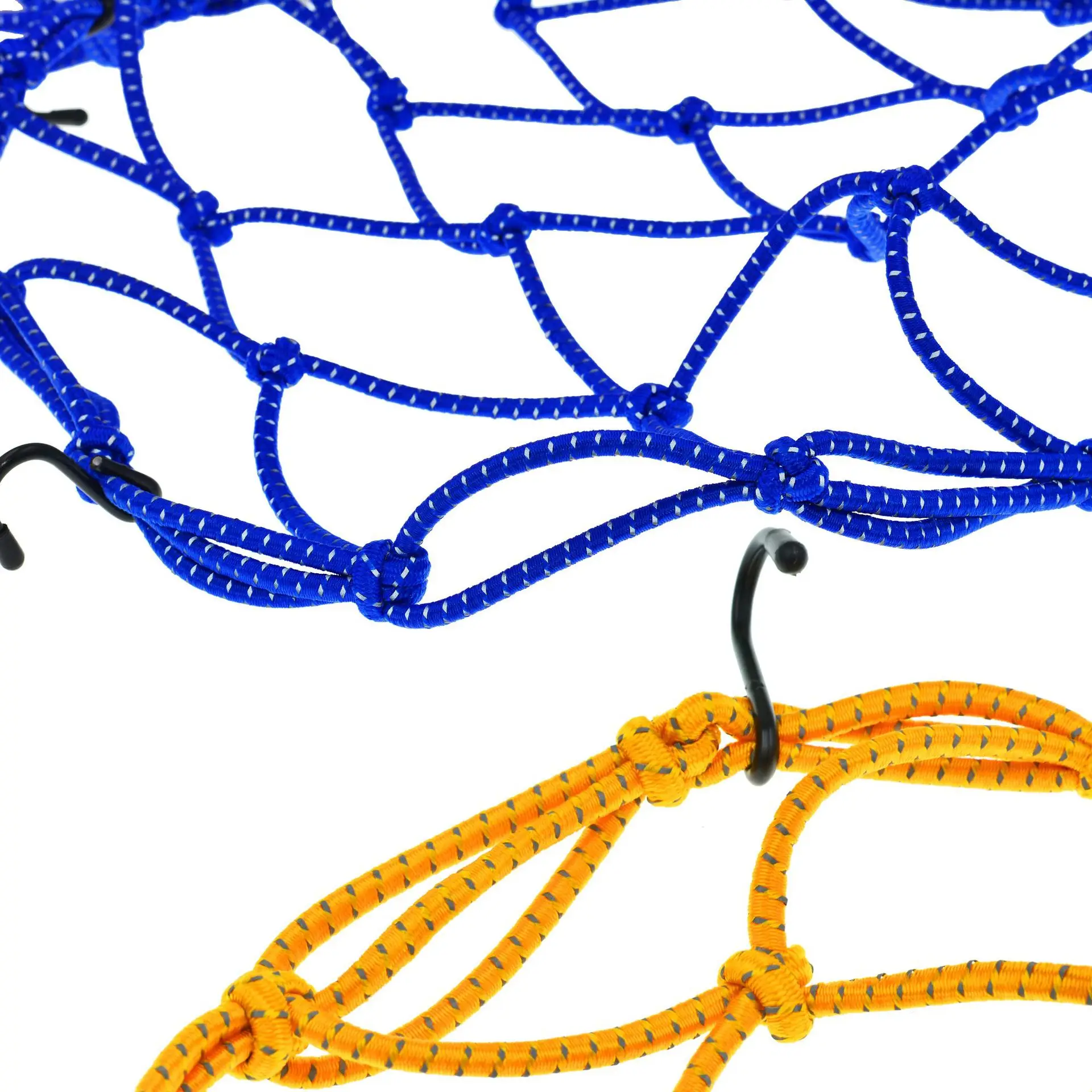 

Hot sell 30*30cm Motorcycle Luggage Net Cargo Net Helmet Rope Storage Bag Twine Holder Tank Mesh Adjustable 6 Hooks Luggage