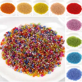 

Wholesale 19 colors 2mm 1000pcs 3mm 500pcs Glass Czech Seed Spacer beads For jewelry handmade DIY Free shipping