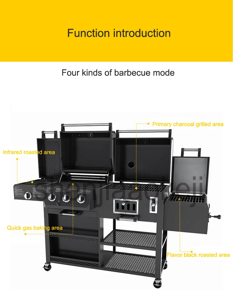 Утолщенная Инфракрасная печь, мангал, газовая духовка, гриль для барбекю, большие семейные виллы, садовая вилла, газовый гриль 1 шт