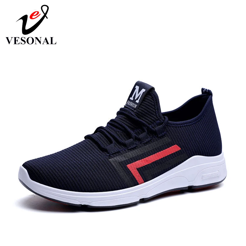

VESONAL Brand 2019 New Lightweight Mesh Men Shoes Casual Breathable Comfortable Walking Male Sneakers Tenis Feminino Footwear
