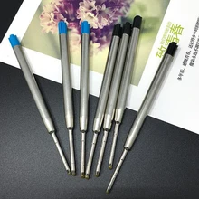 20 шт./упак. 9.8 см длинные черные чернила ролик ручка пополнения Замена твист гелевая ручка металл 424 заправки PR9007