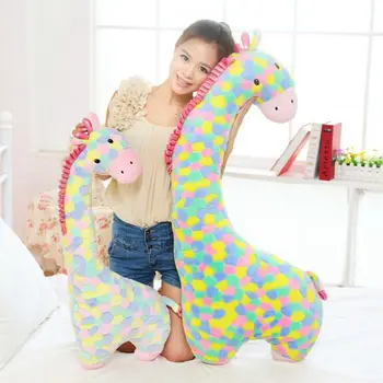 

colourful girafffe soft plush toy throw pillow,birthday gift w5267