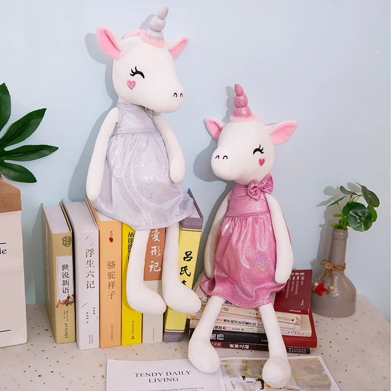 

1pc 35/45cm Cute Baby Unicorn Stuffed Animal Plush Toy Cute Dolls Unicorn Toys Presents For Children Birthday Christmas