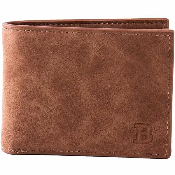 Luxury Men's PU Leather Wallet with Coin Pocket and Card Holder - Elegant Fashion Accessory