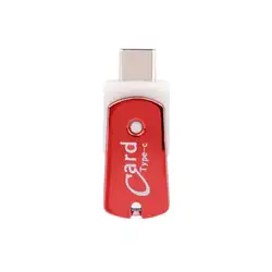 OTG Тип c USB 3.1 Micro SD Card Reader адаптер Цвета мини поворачивается Картридер для телефона Android aug11