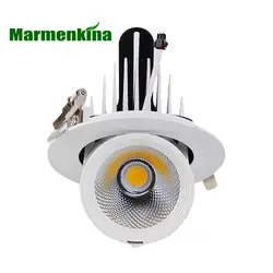 Marmenkina 15 Вт/18 Вт/30 Вт/40 Вт светодиодный удара коммерческих 70 градусов наклона направленного потолочный светильник 220 В 230 В