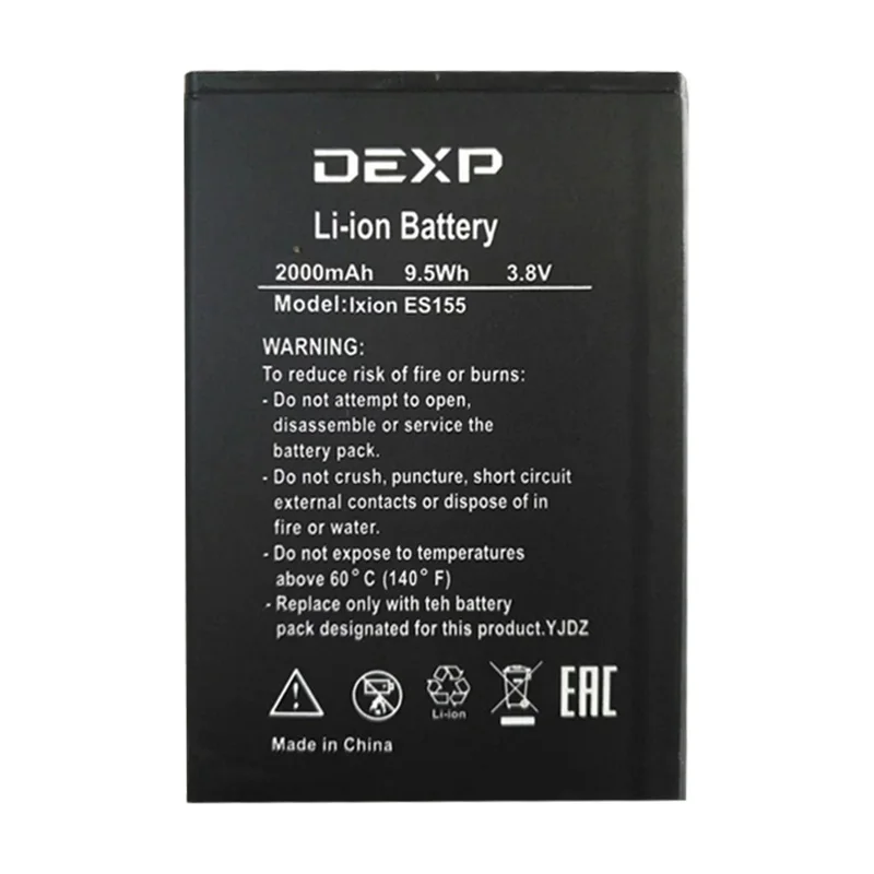

HIXANNY 100% New ES 155 Replacement Battery Baterij Batterie For DEXP Ixion ES155 Vector Mobile Phone Batteries
