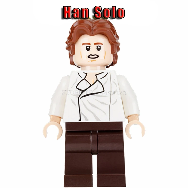 Игрушки блоки Звездные войны Han Solo Leia Princess Organa Rise Of Skywalk солдат-клон Chewie Звездные войны блок Звездные войны фильм фигурки - Цвет: Han Solo