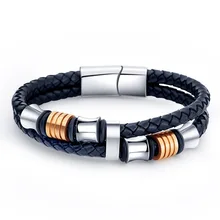 Мужской кожаный веревочный плетеный браслет, ювелирные изделия и аксессуары, модные ювелирные браслеты