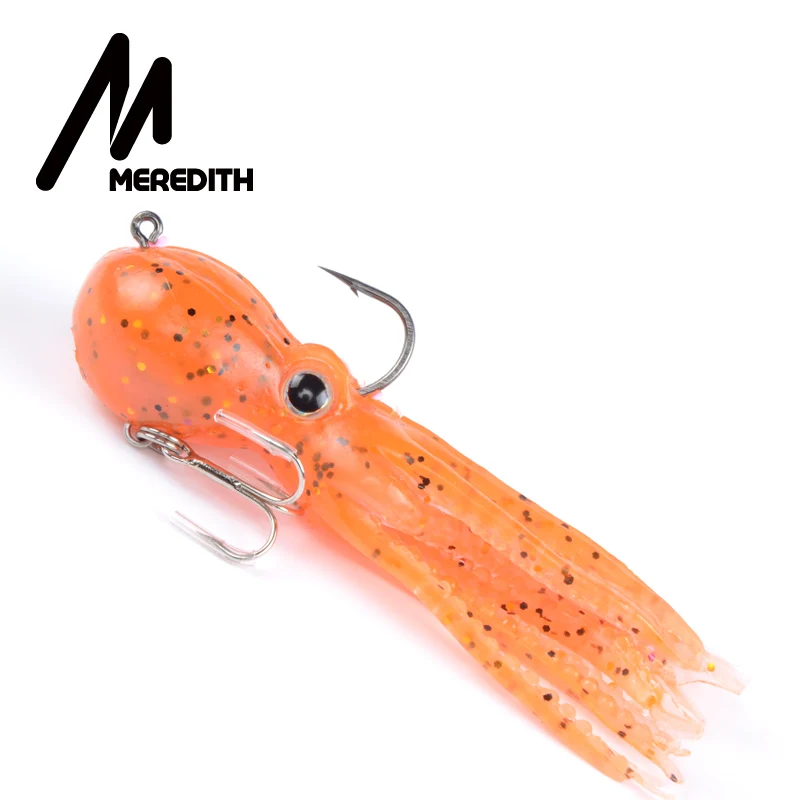 MEREDITH fishing 5 шт./лот 23 г 9 см длинный хвост мягкие свинцовые осьминог рыболовные приманки