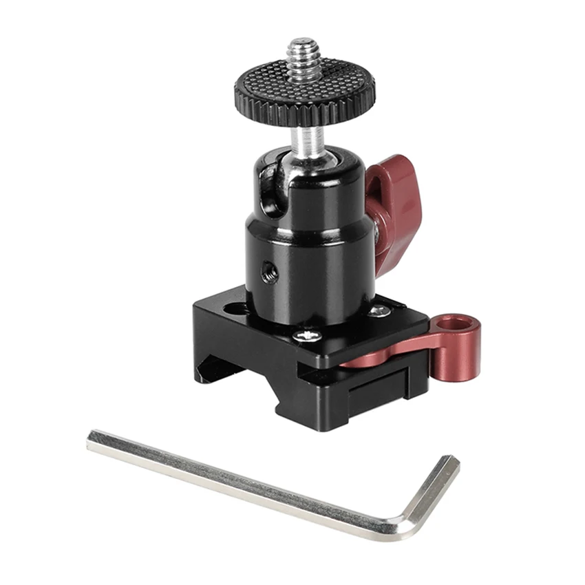 CAMVATE QR NATO Clamp + мини шариковая головка 1/4 &quot 20 винтовое крепление (красная ручка)