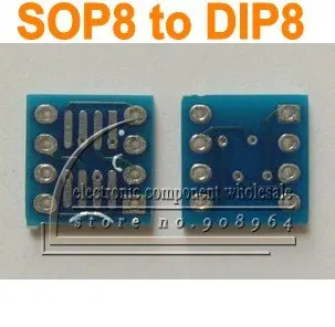 Rheccow 10 шт. SOP8 к DIP8 шаг окунуться печатной платы адаптер пластина преобразователь доска