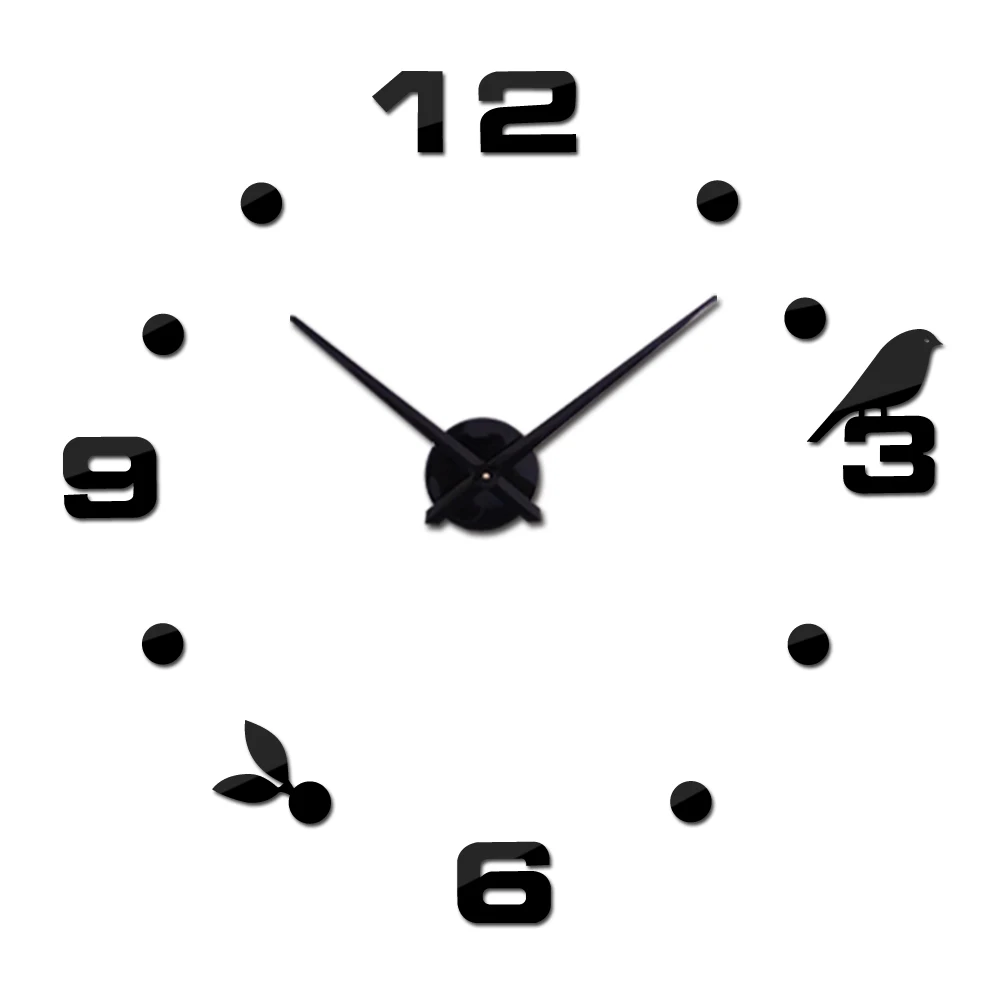 Հատուկ առաջարկ Նոր վաճառքի ժամացույց պատի ժամացույցներ Reloj De Pared Horloge Դիտեք մեծ դեկորատիվ Ակրիլային հայելային քվարց հյուրասենյակ