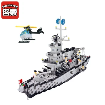 

Enlighten Models Building toy Compatible with E112 970pcs Cruiser Blocks Toys Hobbies For Boys Girls Model Building Kits