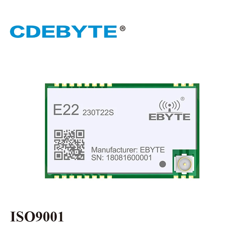 SX1262 230 МГц E22 230T22S SMD UART беспроводной передатчик и приемник RF модуль RSSI чистая