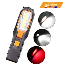 

ZK20 Dropshipping COB 4000LM LED Work USB Rechargeable Flexible Magnetic Inspection Lamp Flashlight Emergency Working Light