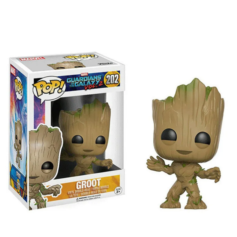 Funko pop Marvel стражи Галактики Grootted Avengers3 groots brinquedos фигурку игрушечные лошадки для детей Рождественский подарок