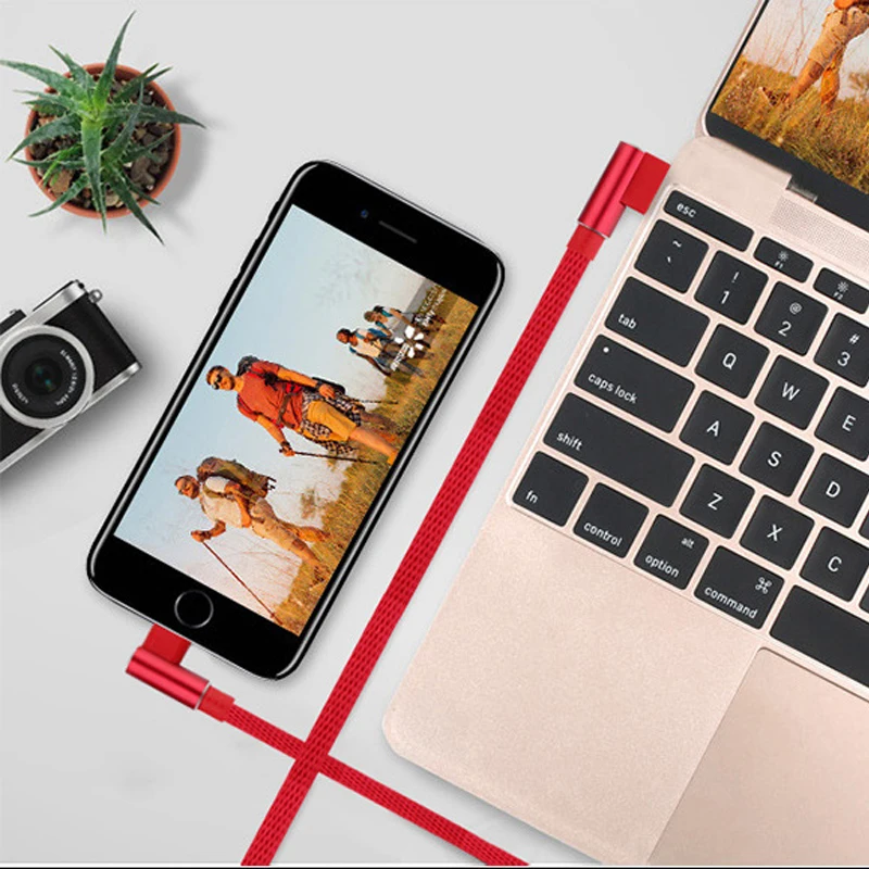 L Форма 1/2/3M Micro Зарядка через usb кабель Нейлон Плетеный Тип C быстрая зарядки шнур