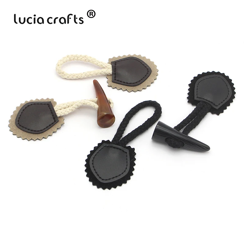 Lucia crafts 1 пара черный/кофейный бычий рожок кнопка для шитья пальто куртка для самостоятельного пошива одежды материал аксессуары E0235