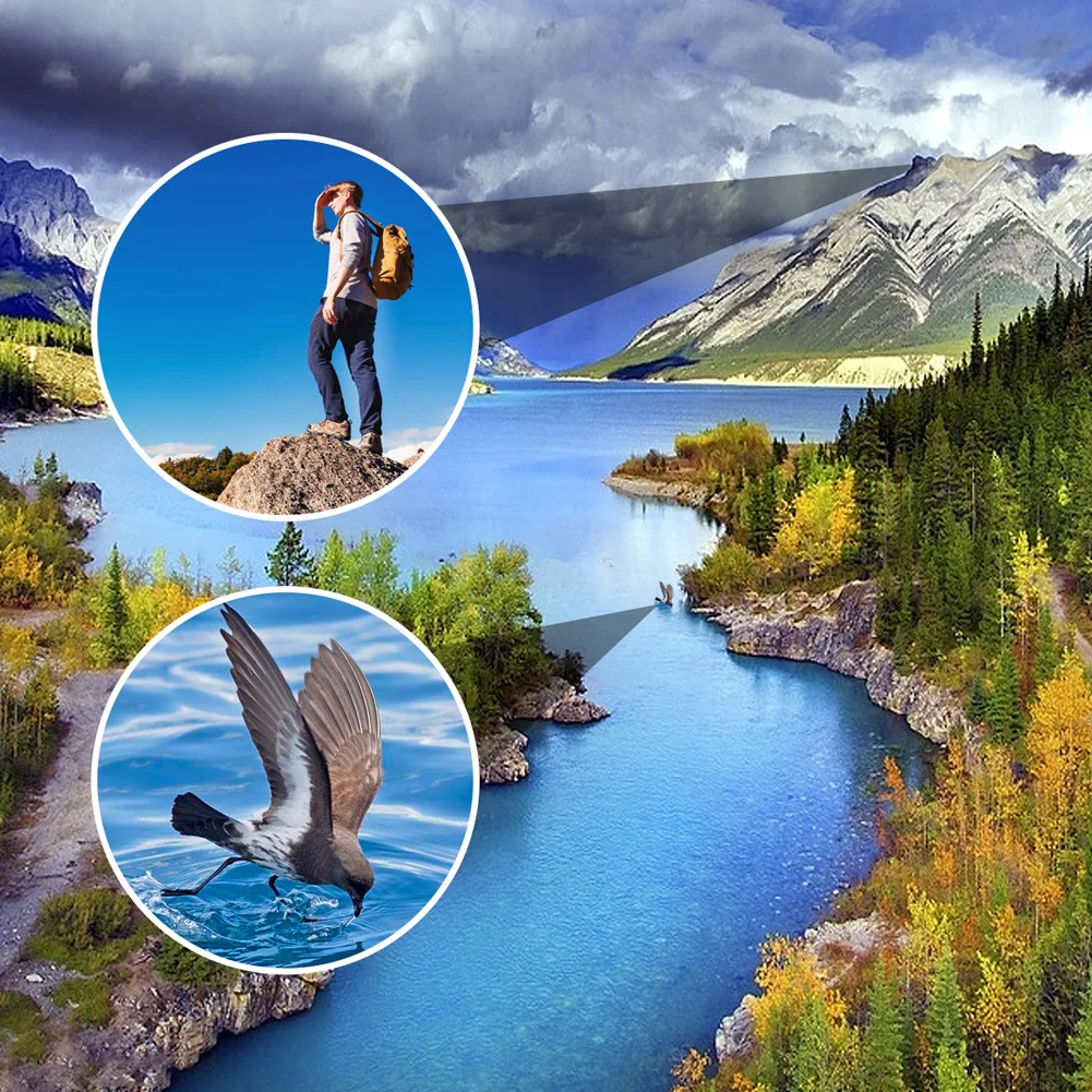 

Binoculars Telescope 60x60 HD Night Vision 3000M Portable For Outdoor Travel Hunting BHD2