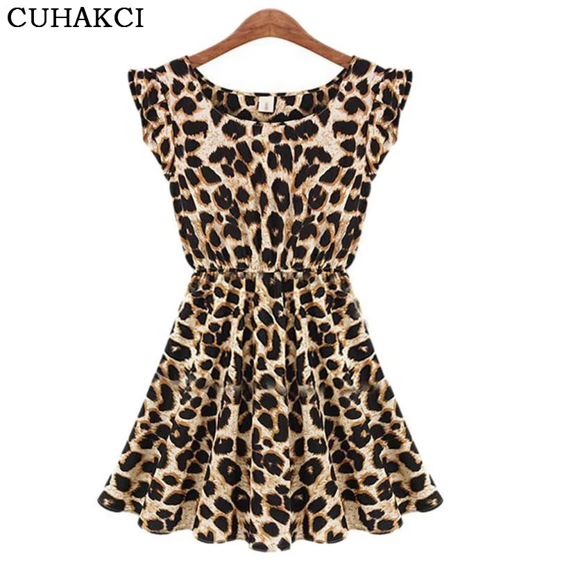 CUHAKCI طباعة اللباس المرأة الصيف فساتين ليوبارد Vestido زائد حجم S-XL ضئيلة الشاطئ اللباس فتاة عالية الجودة عارضة البسيطة اللباس CUHAKCI طباعة اللباس المرأة الصيف فساتين ليوبارد Vestido زائد حجم S-XL ضئيلة الشاطئ اللباس فتاة عالية الجودة عارضة البسيطة اللباس