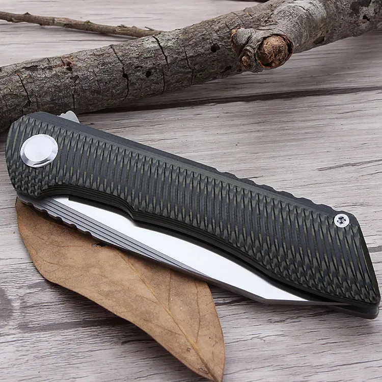 TS76 Two Sun Knife With D2 blade Shipping Dark Green titanium Handle Gift Knife Junting Hiking Knife Tactical Camping Knifel TS76 Two Sun Knife With D2 blade Shipping Dark Green titanium Handle Gift Knife Junting Hiking Knife Tactical Camping Knifel