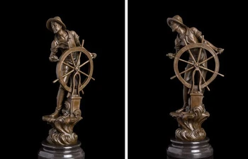 

Art Deco Sculpture Captain Bronze Statue