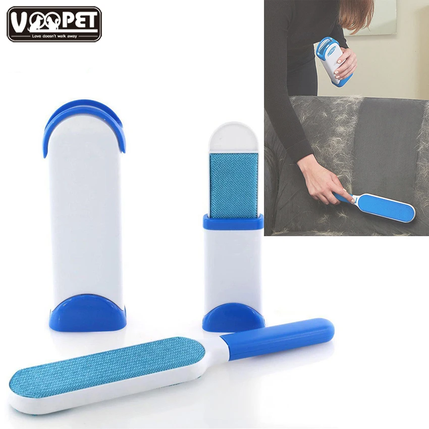 Pet Cat Dog Hair Cleaning Hair Sticky Dog Hair Shedding Brush Pet Grooming Double-sided Remover Cat Dog Hair Brush Cleaning Tool