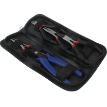 Черная ручка для сумки, Ювелирные плоскогубцы, набор для резки цепи, круглый изогнутый нос, бисероплетение, набор инструментов для ремонта, 5 шт., инструменты для самостоятельной сборки