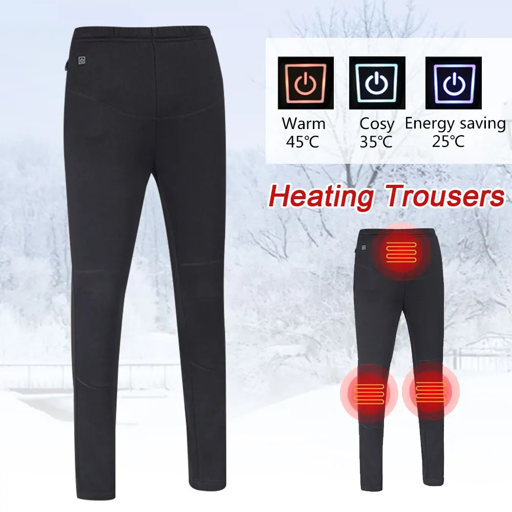 Черные грелка для тела, горячие электрические нагревательные штаны, USB ткань с подогревом, зимняя теплая физиотерапия, термохлопок, 5-12 В, Прямая поставка
