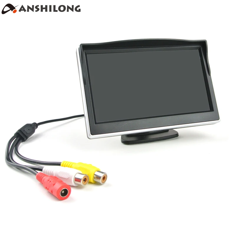 ANSHILONG 5 &quotTFT LCD HD автомобильный монитор с разрешением 800x480 2 канальный видеовход
