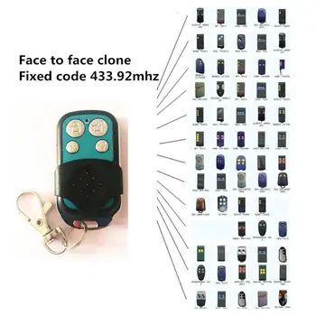 

Clone 433.92mhz Fixed Code Remote Control Key Fob Duplicator For Garage Door Electric Gates Opener With Battery