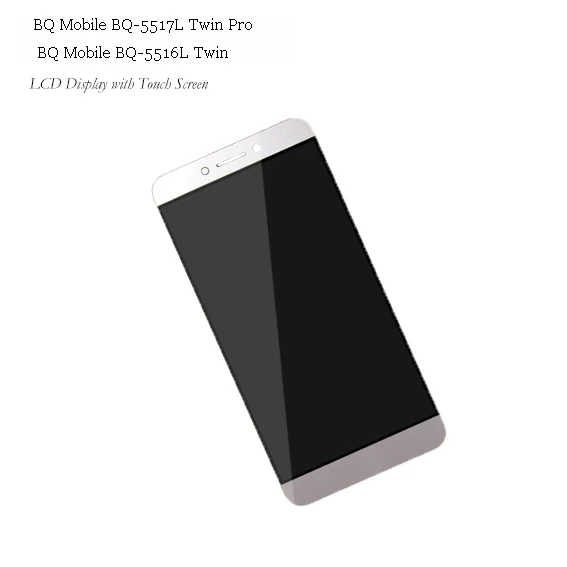 Skup Dla BQ mobilna BQ 5517L BQ 5516L Twin Pro BQ5517 BQ5517L BQ 5517 5516 wyświetlacz LCD + ekran dotykowy Digitizer montaż czujnika czujnik