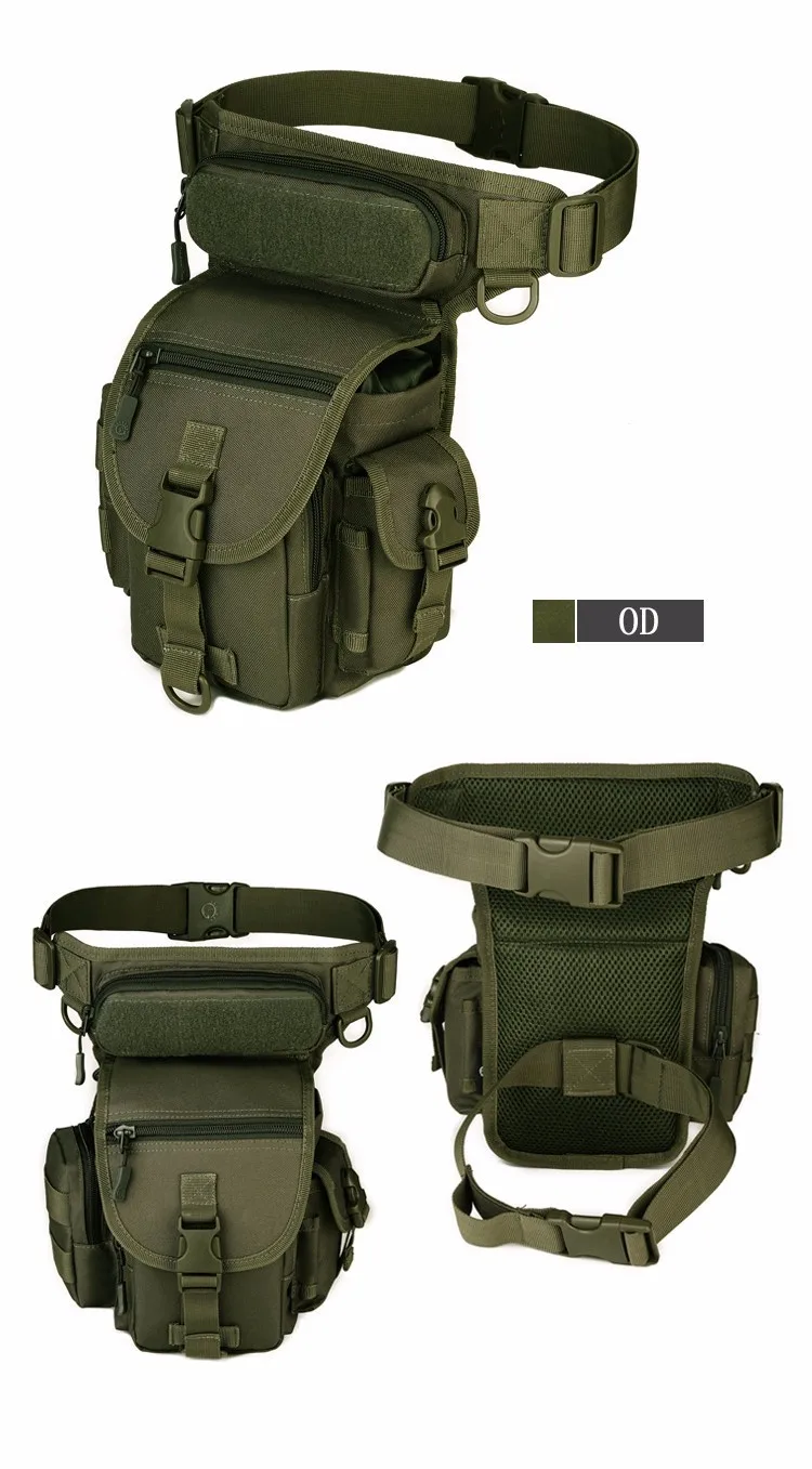Новая мужская сумка для ног тактическая Водонепроницаемая походная охотничья дюймовая капельная походная поясная сумка на пояс хип сотовый телефон карманный пакет 1000D нейлоновая сумка